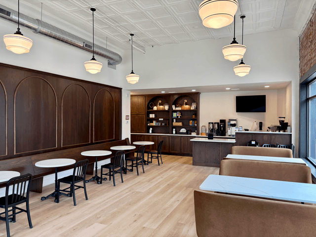 Inside Redbrick Coffee and Deli in downtown Salem