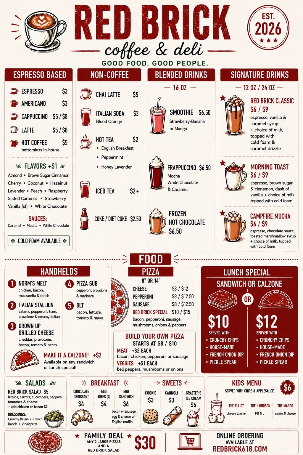 Menu screenshot